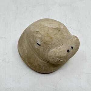 Inuit Hand Made Small Walrus Head Sculpture